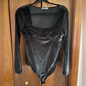 Velvet body suit